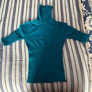 Blue Long Sleeve Top